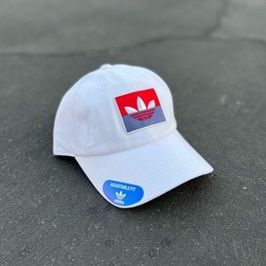 Adidas Originals Slice Trefoil Relaxed Adjustable Hat EX3871 Med Hibiscus